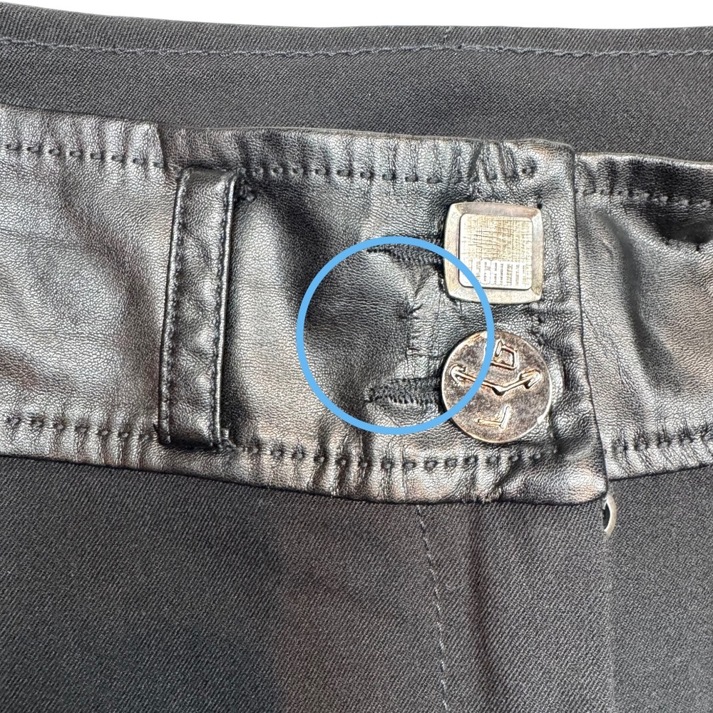 LeGatte Made in Italy Patchwork Mixed-Fabric Pants – IT 42 / US 6 - Picture 16 of 16